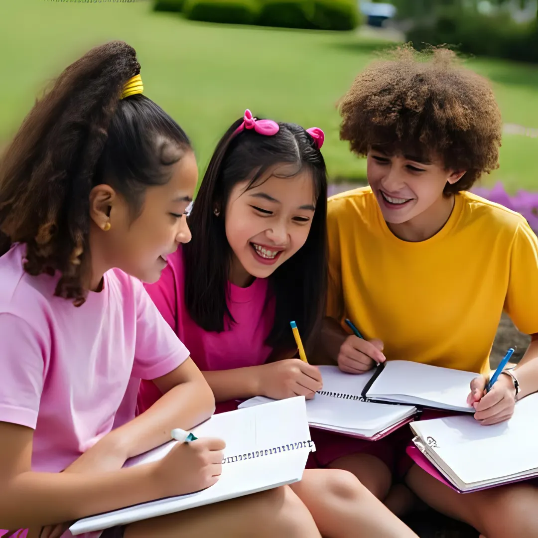students during recess time