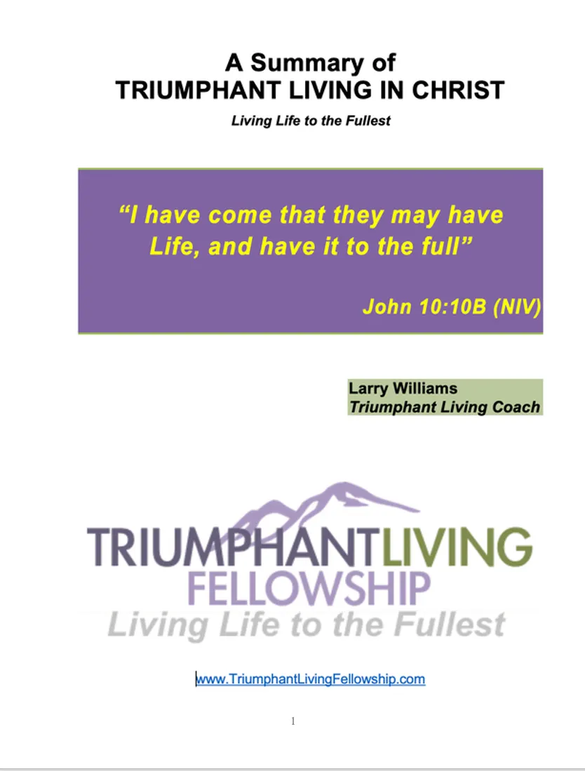 Triumphant Living in  Christ