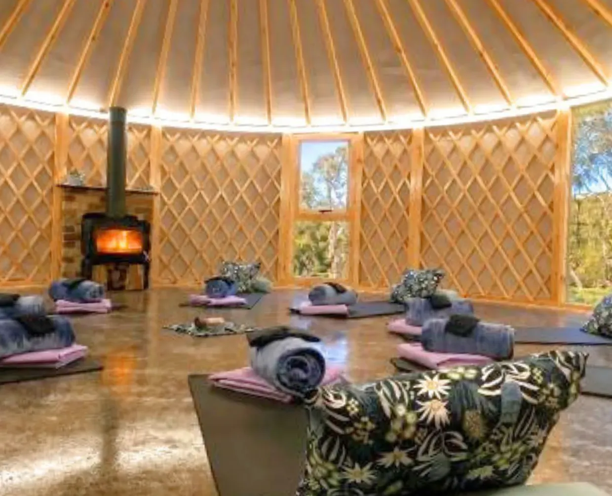 Forest haen ready for a breath yurt