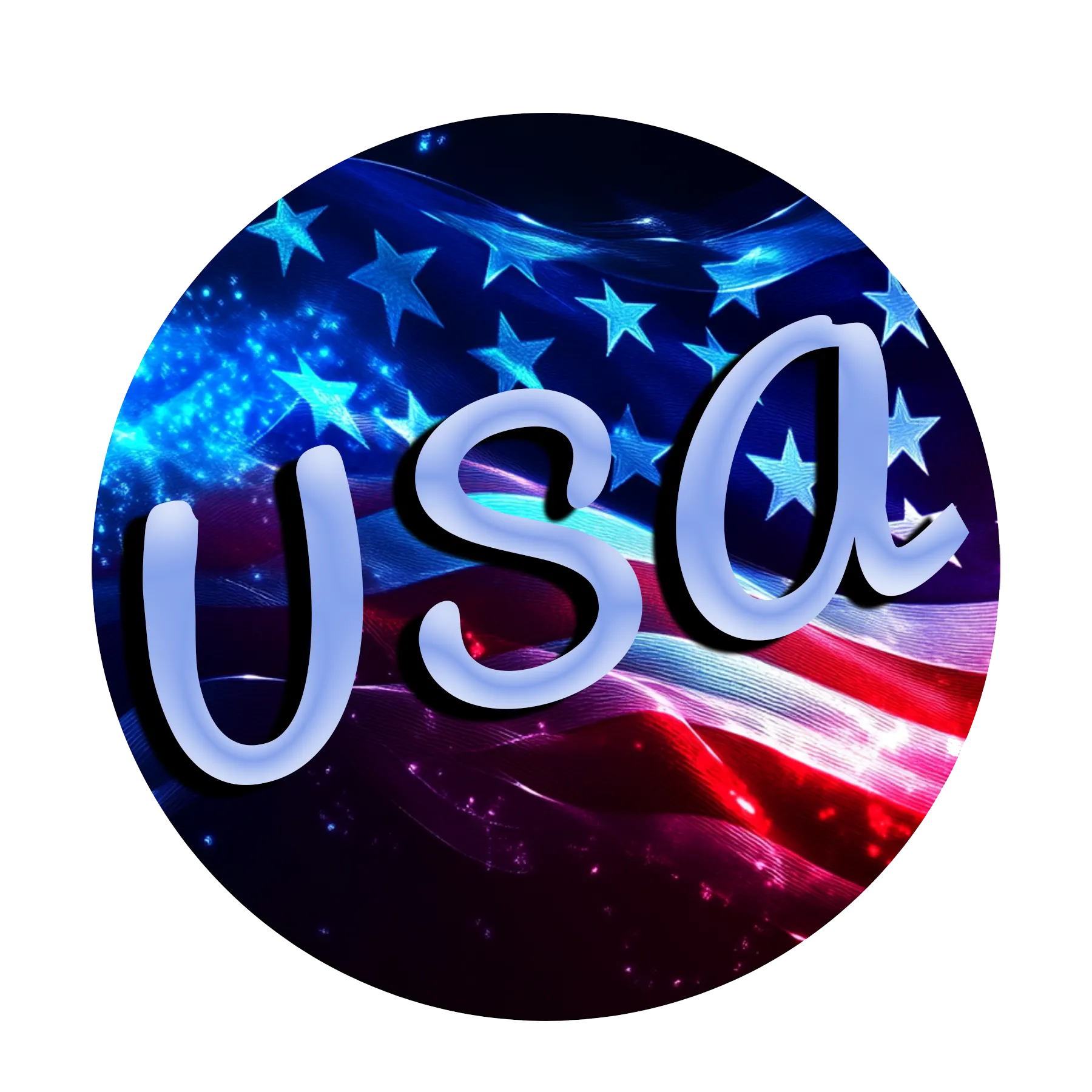 Izzy on the Eyes USA store button with United States flag and Coming Soon USA text