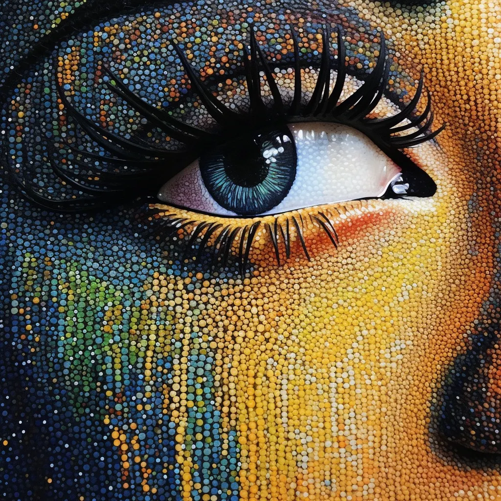 Pointillism: Use Tiny Dots To Build Up Color and Texture, Fostering Focus and Patience