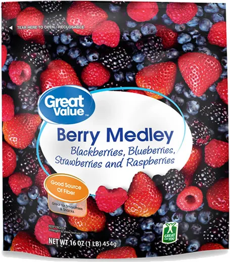 Great Value Frozen Whole Berry Medley