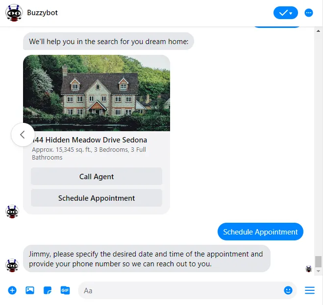 real estate messenger bots