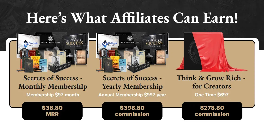 Think and Grow Rich Challenge JV Affiliate Earning Opportunities
