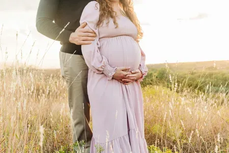 A happy couple on the greatest journey- the creation of life