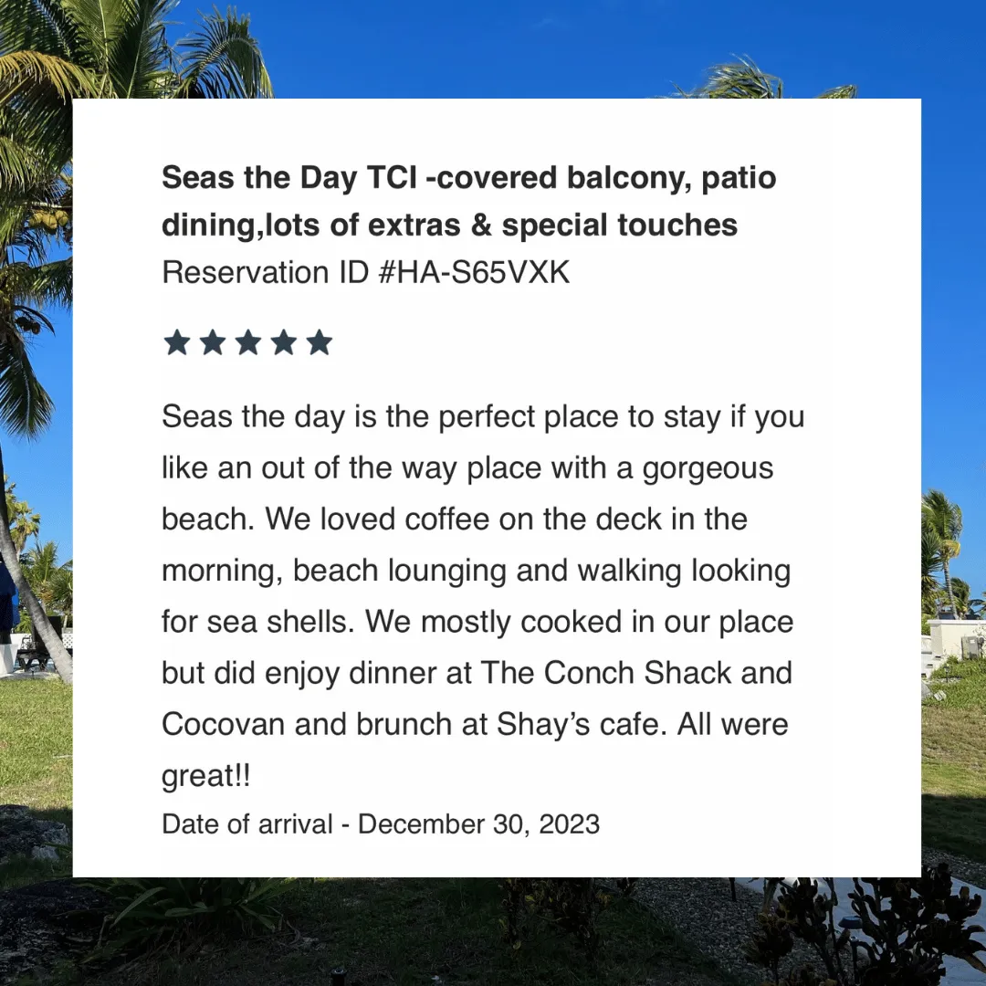 Seas The Day TCI review