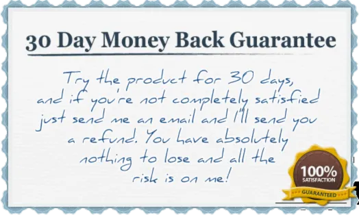 30-day money-back guarantee badge – risk free purchase of Methylene Blue Reset ebook