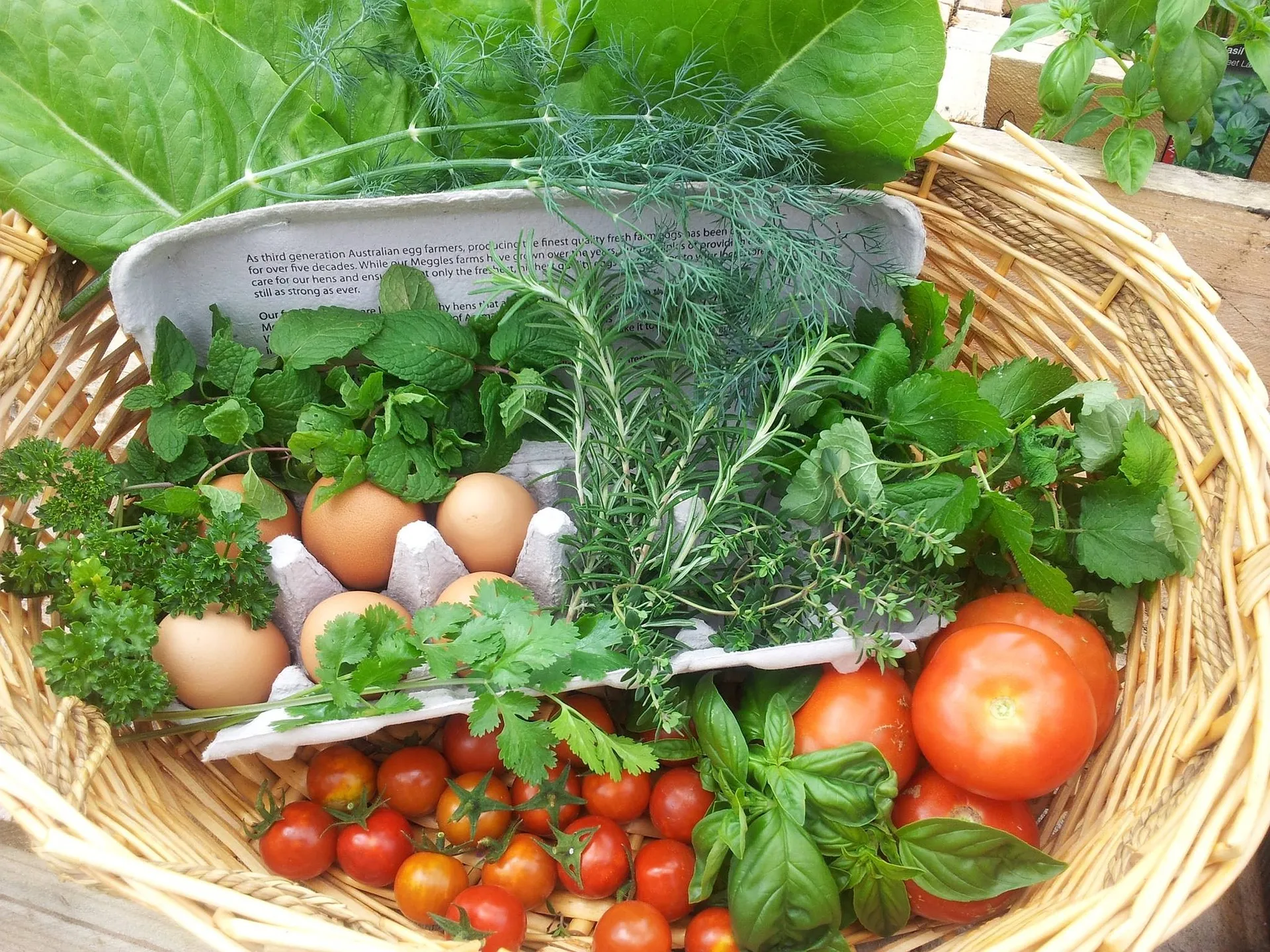 Sustainable farming is important for herbs and vegetables