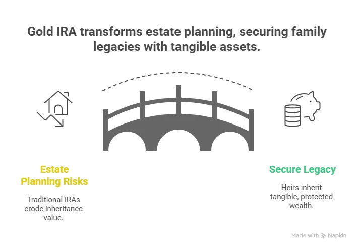 Visual of gold ira estate planning