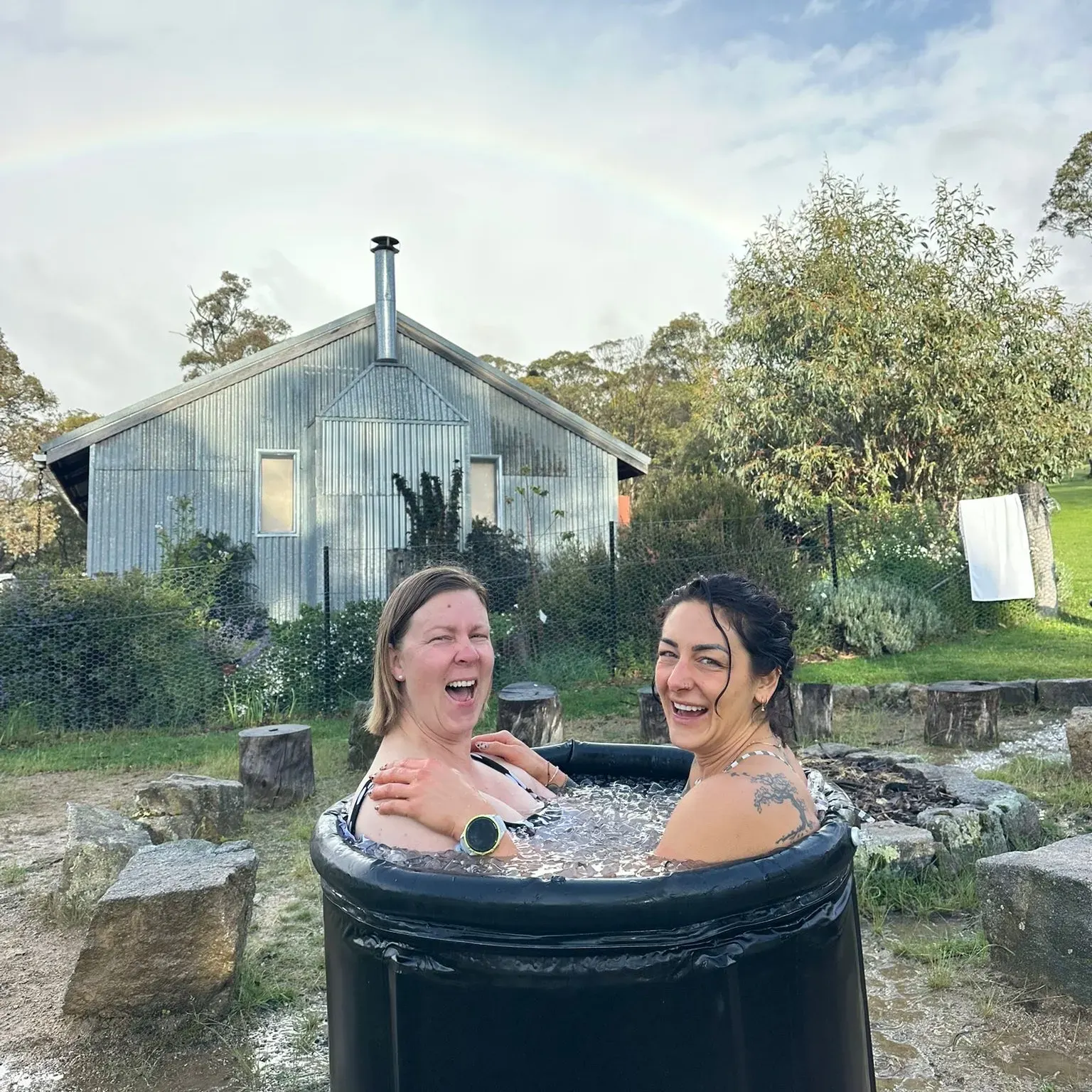 Pushing body and mind in ice bath