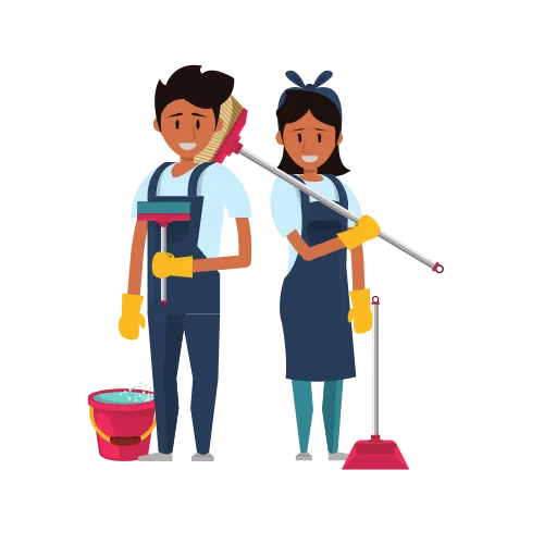 an illustration of domestic cleaners equipment