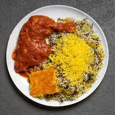 Baghali polo ba Morgh