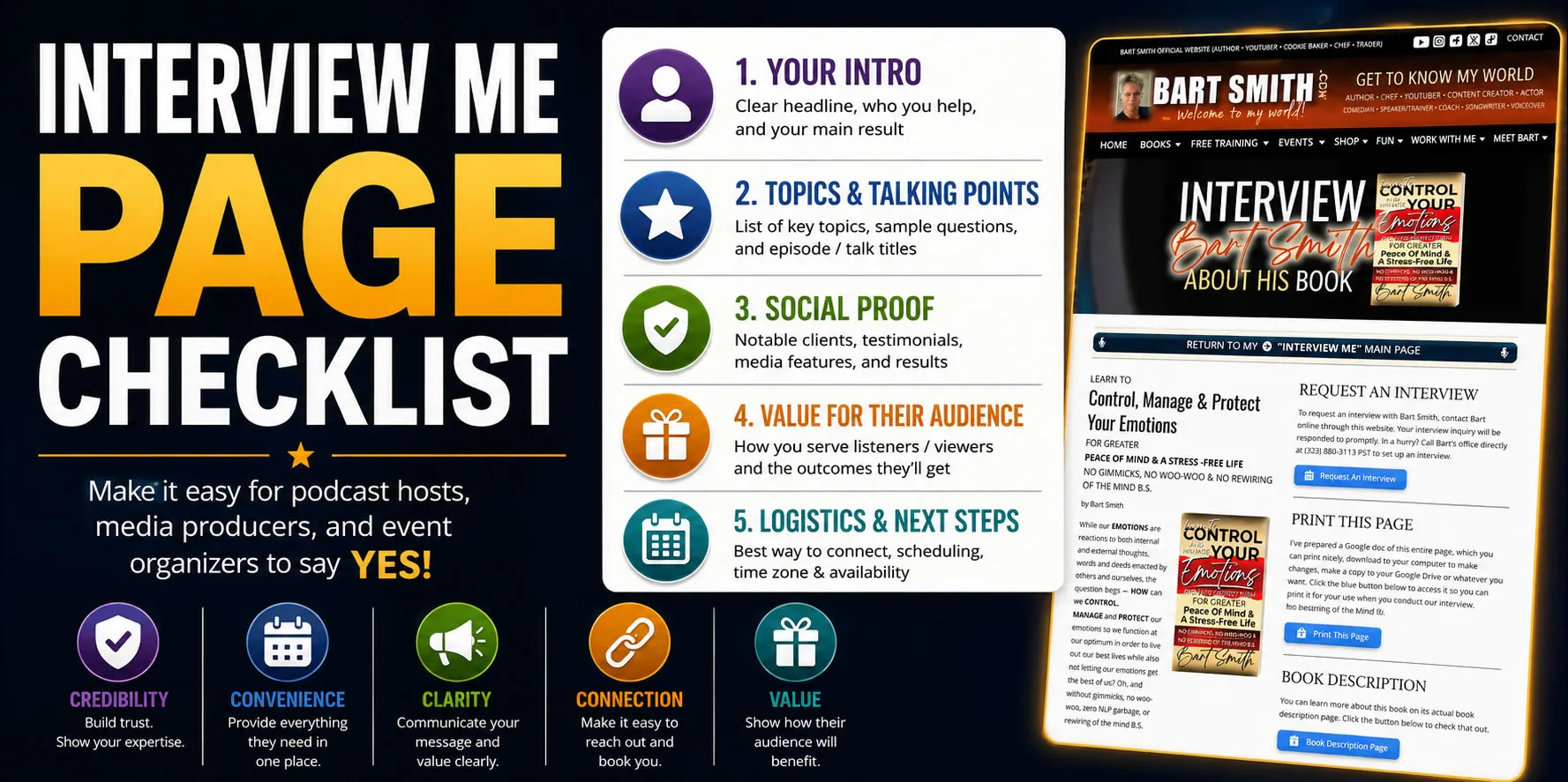  Interview Me Page Checklist