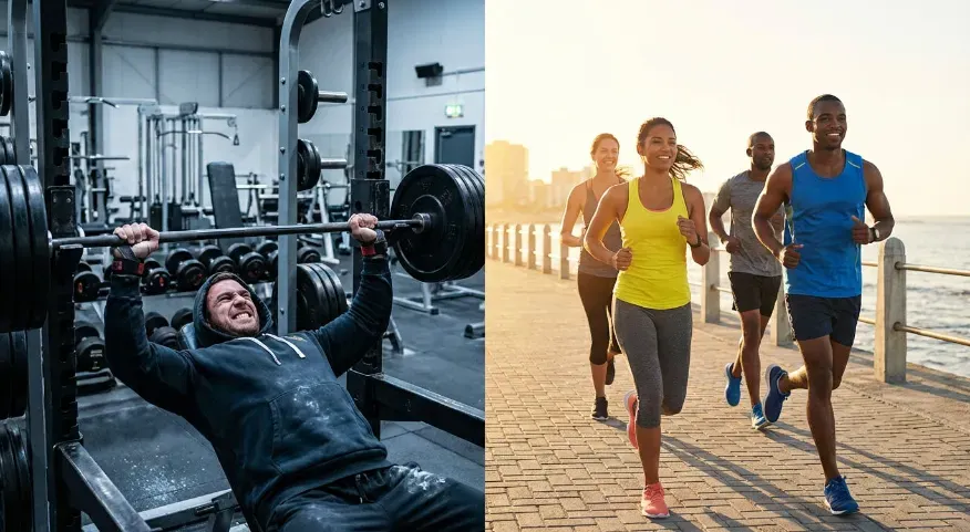 Integration of cardio and strength training systems.