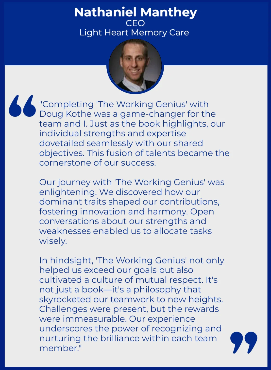 6 Working Genius Workshop