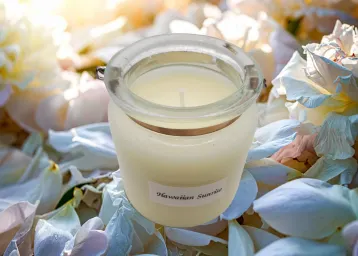 KNS Delightful Candles Glass Candle Selection Hawaiian Sunrise