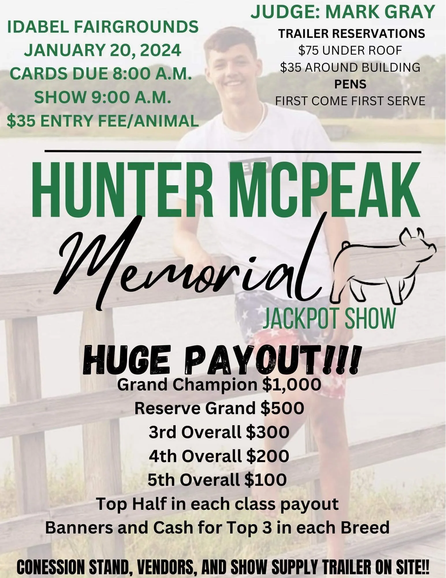 Hunter McPeak Memorial Jackpot Show