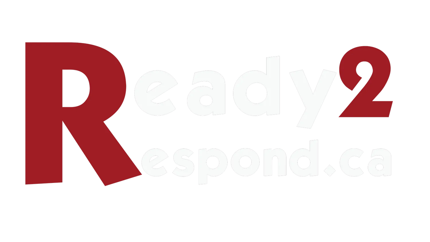 Ready 2 Respond text logo and link to main site