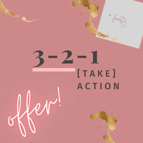 3-2-1 take action offer to help entrepreneurs start a blog
