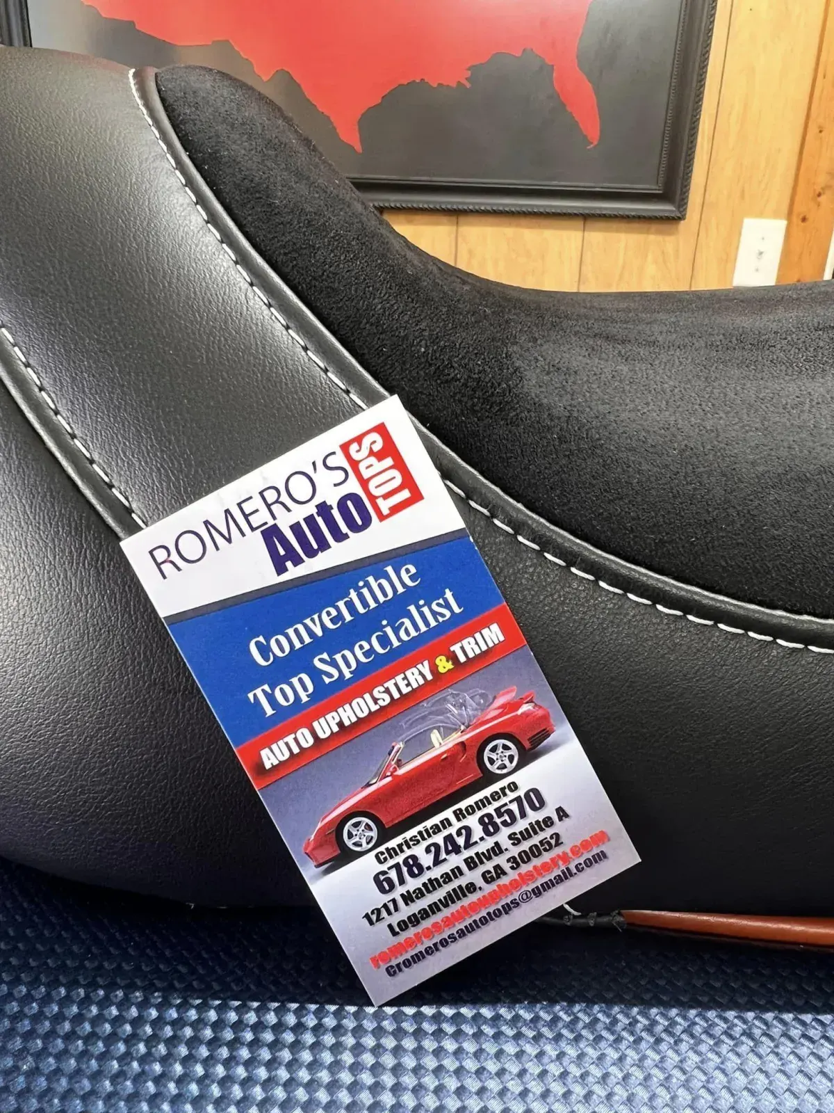 Convertible top repair by Romero’s Auto Tops, Loganville GA