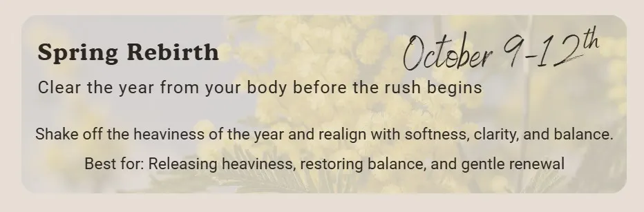 Breathe and be retreat dates 2026