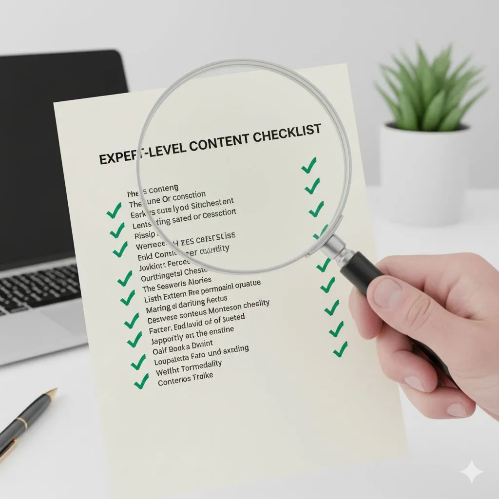 Expert-Level Content Checklist.