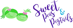 Sweet Peas and Pigtails logo