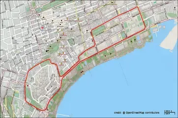 Baku City Circuit Route Map