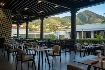 Hilton San Salvador Terrace Dining Views