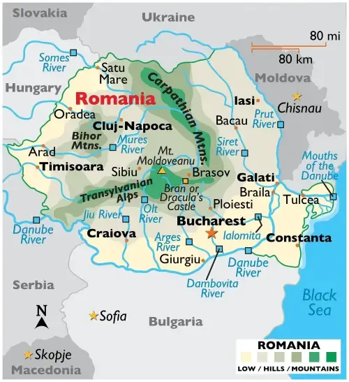 Romania Map