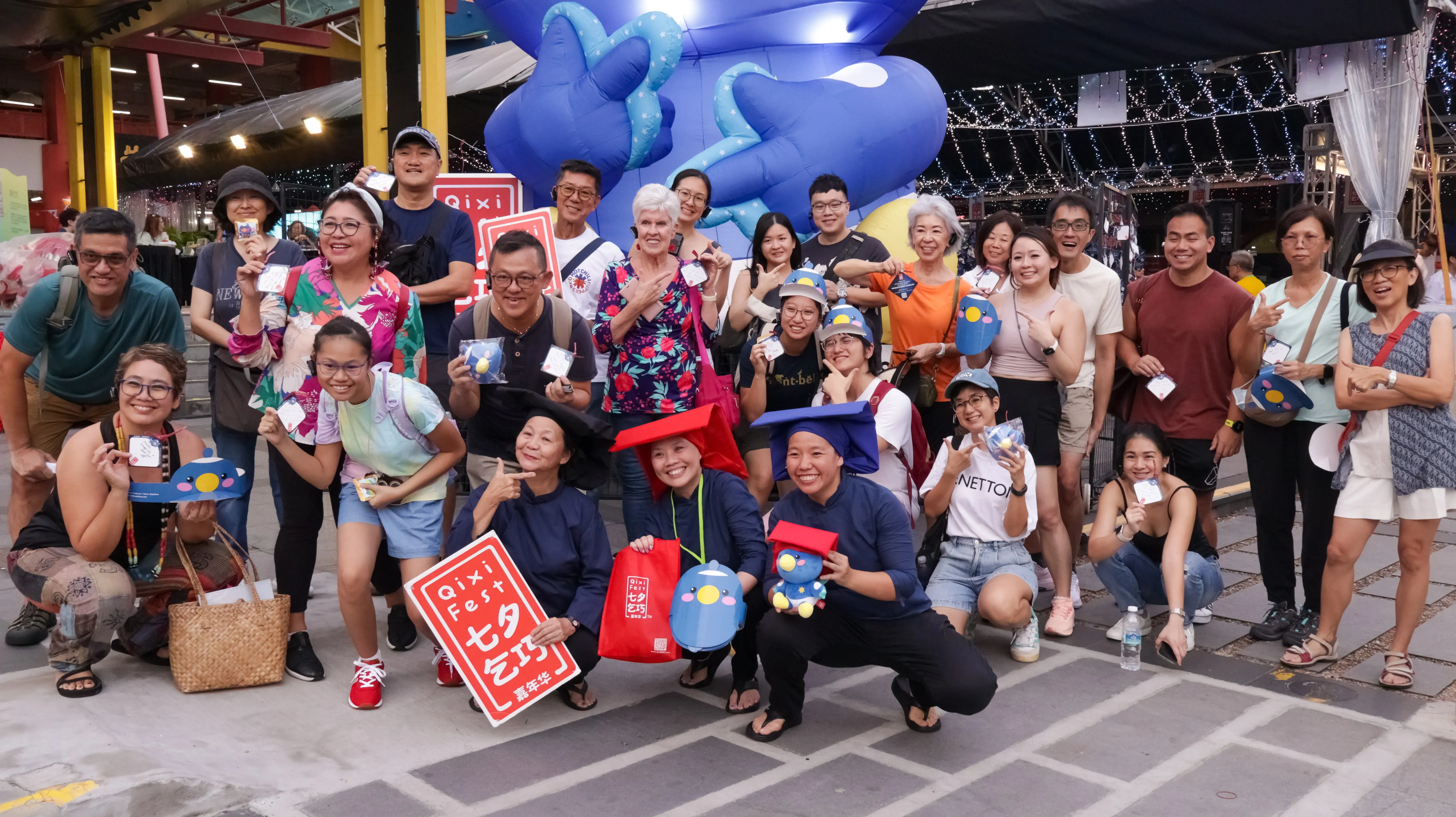 (Her)Story of the Samsui Women heritage tour group photo for the Qixi Fest 2024