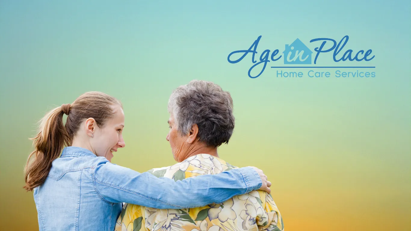 Caregiver helping alzheimer's patient