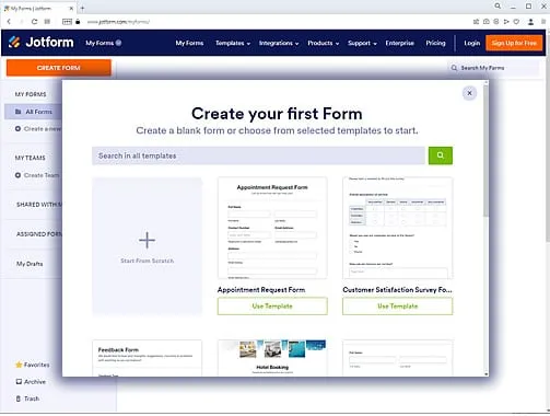 JotForm.com Online Form Creation Tool