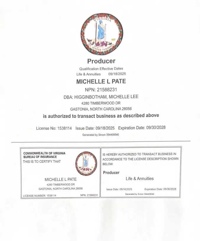 Virginia Life Insurance License