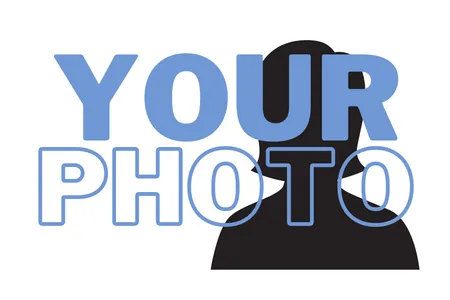 Your Photo Here Blue