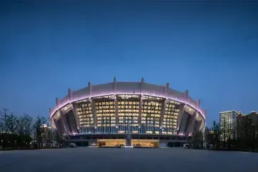 Radisson Blu Hotel, Shanghai Stadium Exterior Night