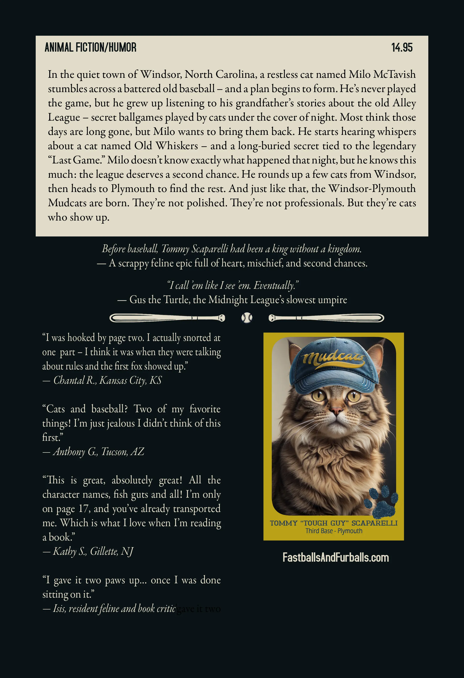 Back Cover - Take Meowt to the Ballgame