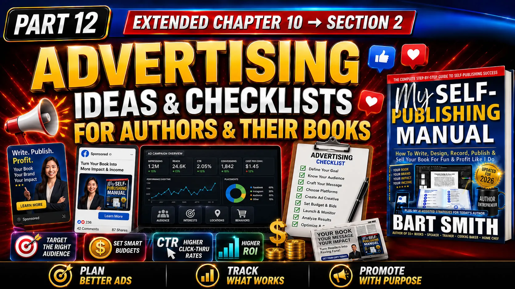 Part 12 — Advertising Ideas & Checklists For Authors & Their Books