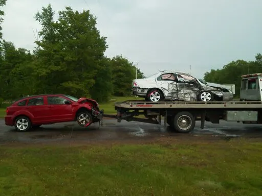 Two Totaled Cars