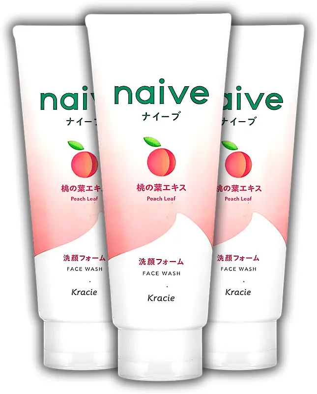 KRACIE NAIVE FACIAL CLEANSING FOAM PEACH