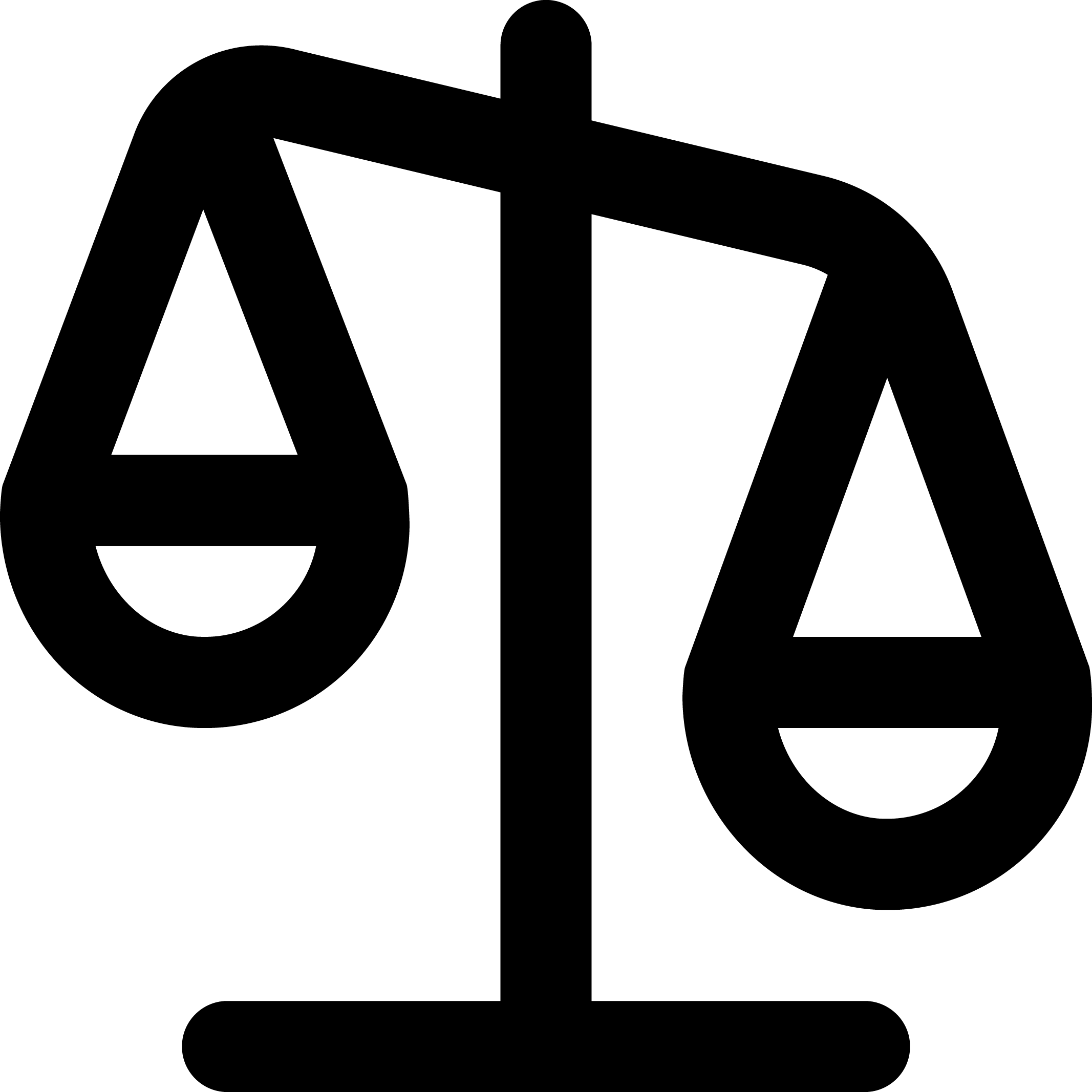 Balance scale icon representing platform comparison and evaluation
