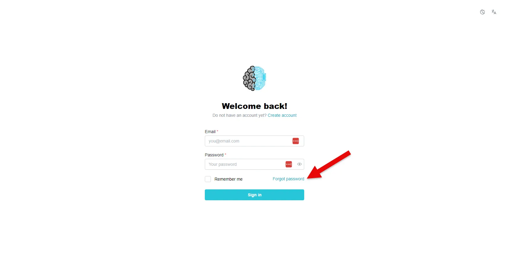 Real Agent Results forgotten password