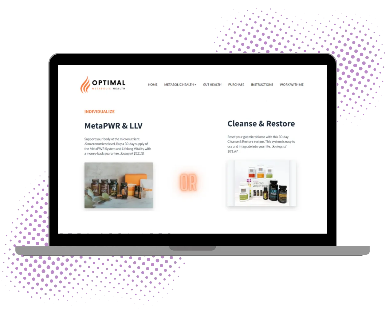 Sales Page MetaPWR and Cleanse and Restore