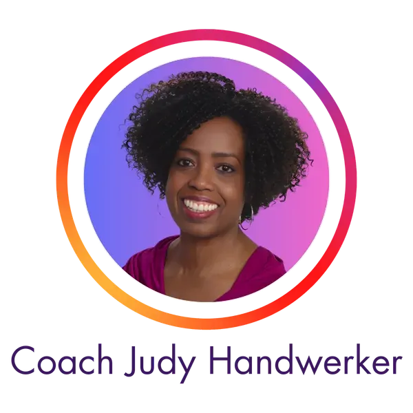 Profile photo of Coach Jud Handwerker in colorful round frame.
