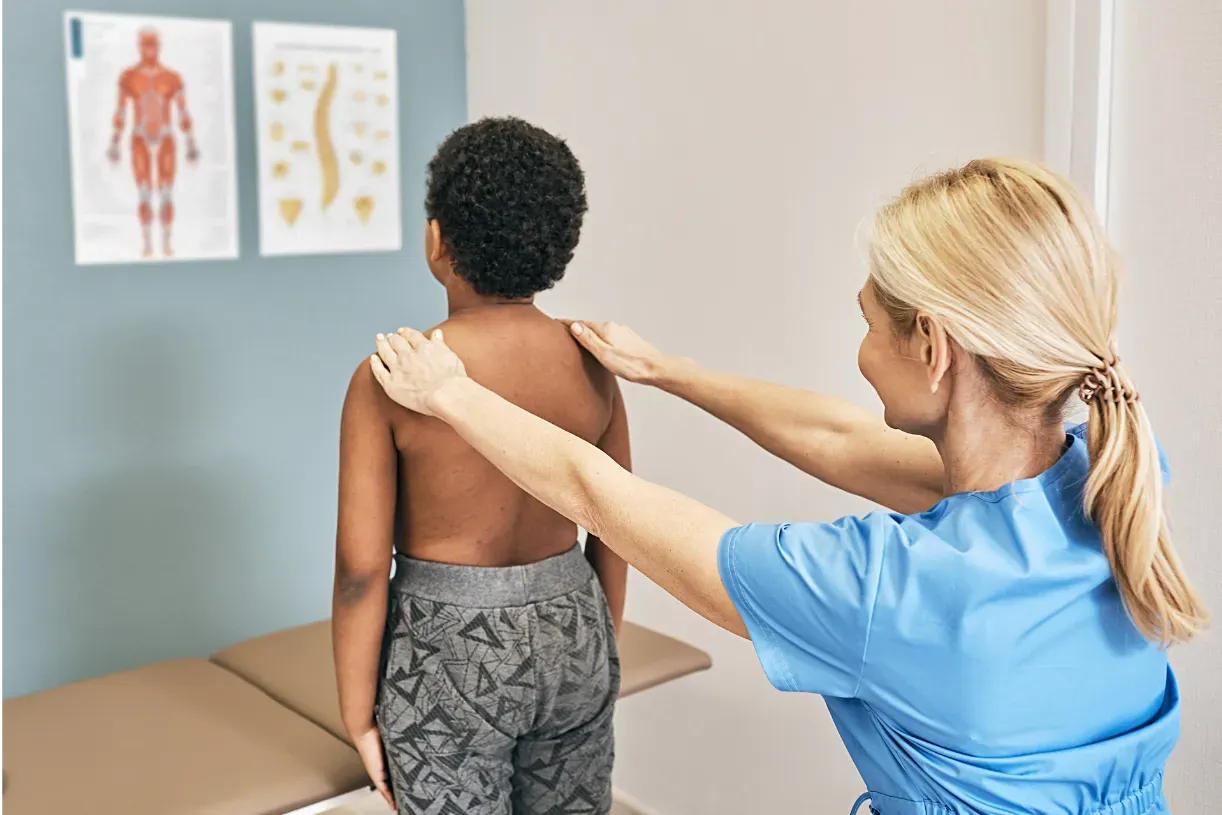 boy with scoliosis