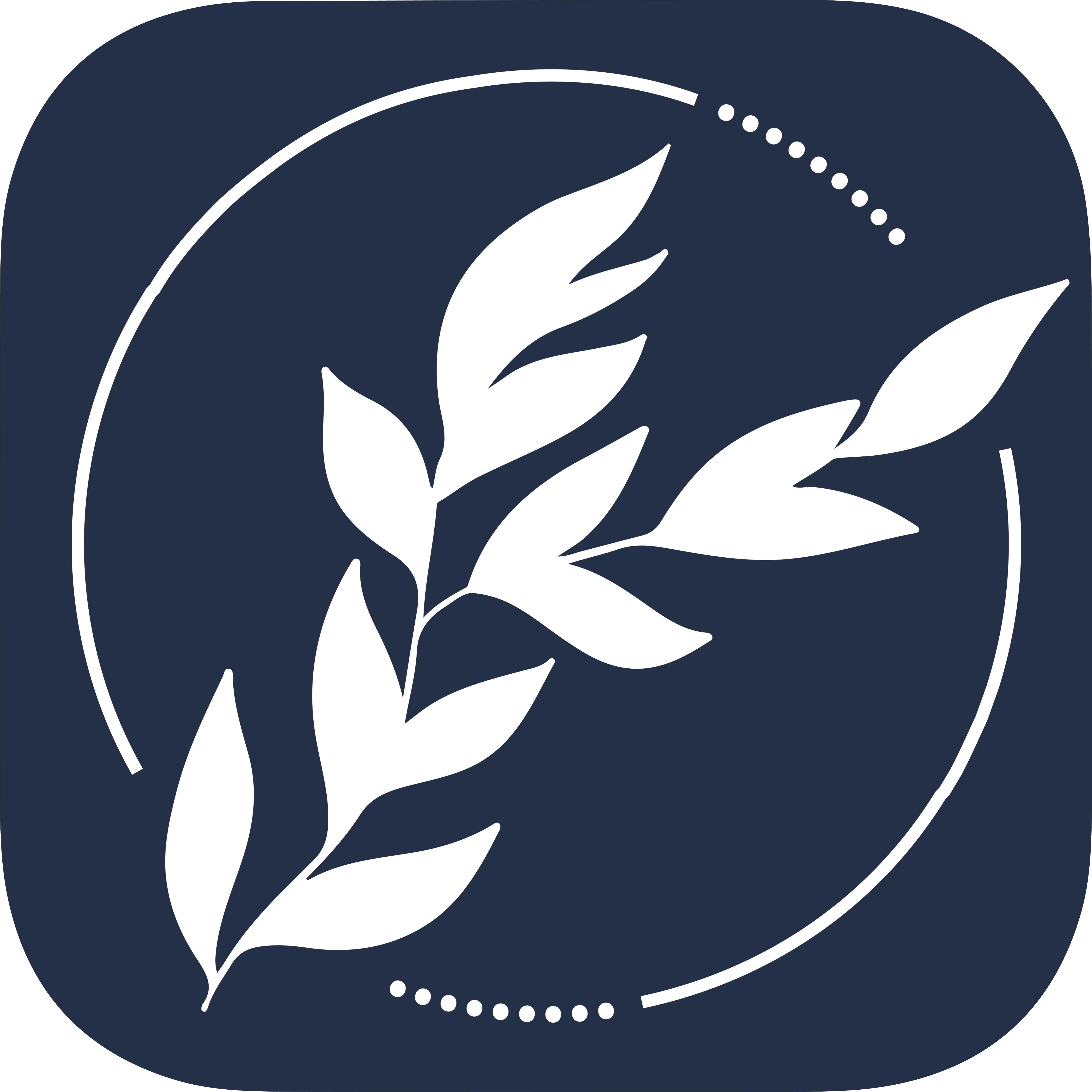 flowscapes white blue logo