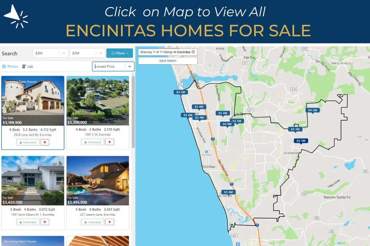 Search Encinitas CA Homes for Sale