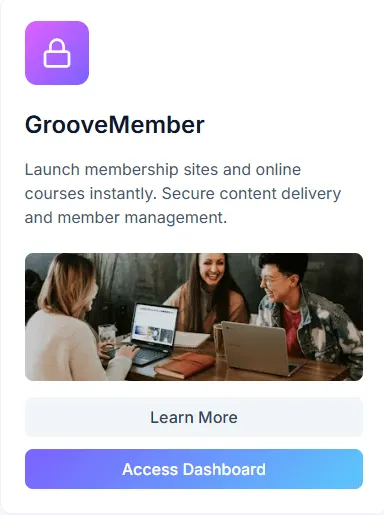 image of GrooveMember app in Scale.gg dashboard