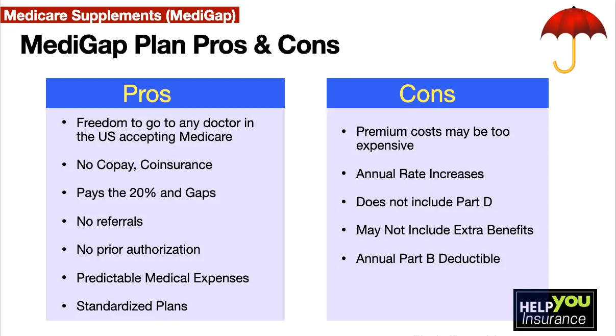 MediGap Pros and Cons