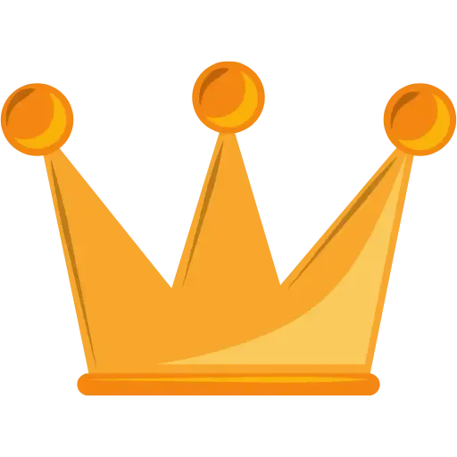 Golden Orange 3 Point Crown Logo